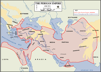 Persian empire map